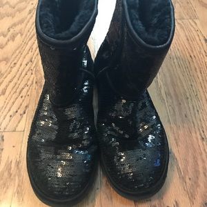 Ugg black sparkle boot