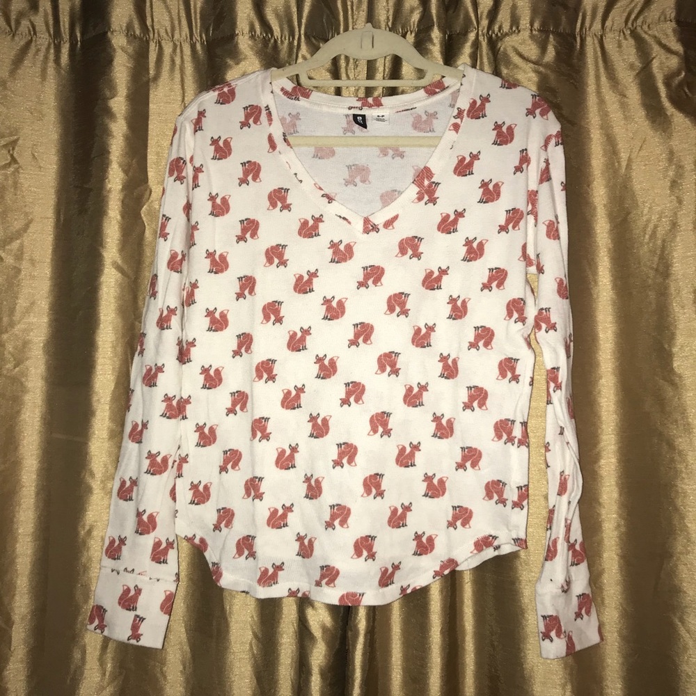 BDG • Foxy Print Thermal Shirt 🦊