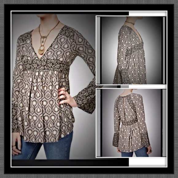 🍒NWT FREE PEOPLE-Rolling Hills Printed Tunic - Picture 4 of 4