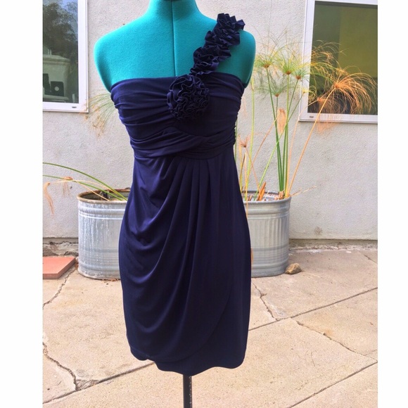 Sale ✨Blue One Shoulder Strap Dress CCO - Picture 3 of 4