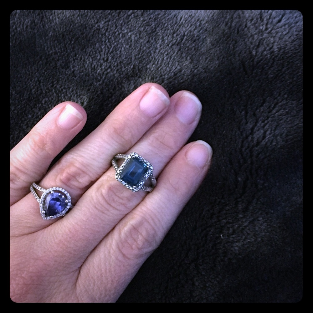 Sterling silver gemstone rings