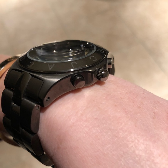 Marc jacobs gun metal glitz rhinestone watch main image 5
