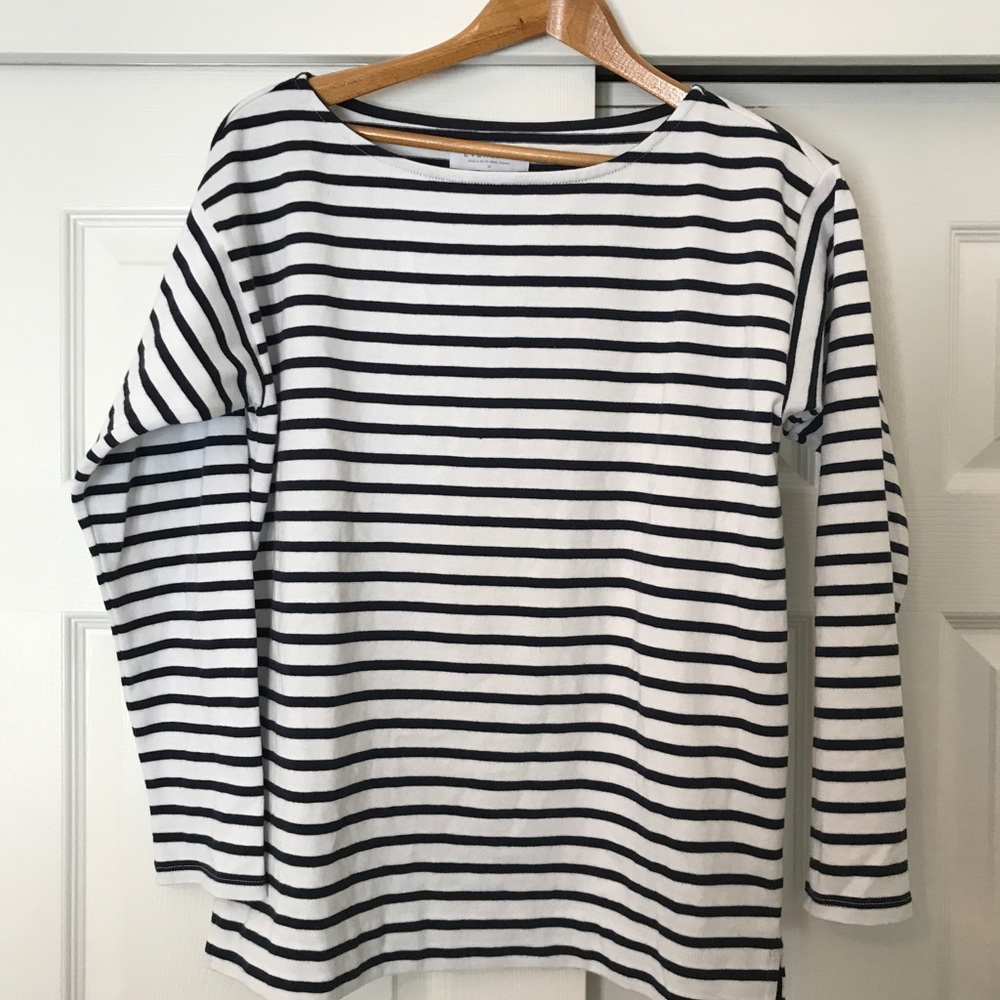 Nautical stripe Everlane long sleeve tee shirt