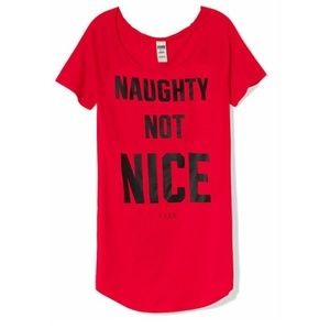 Victoria's Secret Pink Naughty Not Nice Sleepwear