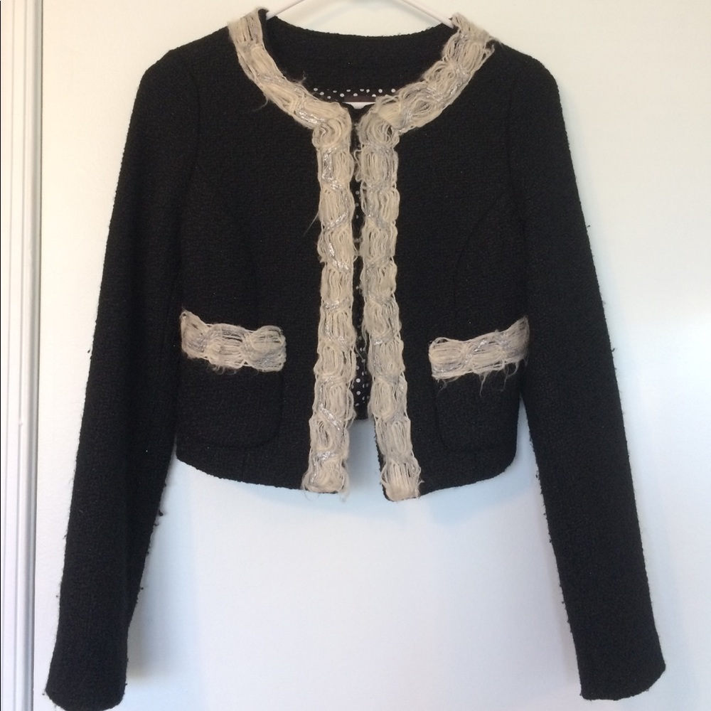 Cropped wool jacket XS