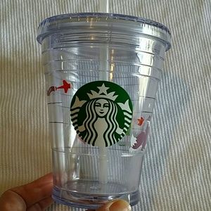 NWOT Starbucks Coffee tumbler with straw.☕☕☕