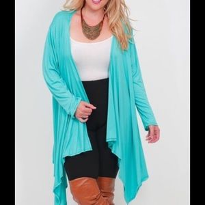 Mint Open Cardigan