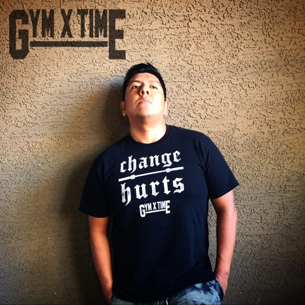 ⚫️NEW⚫️ “CHANGE HURTS” MEN’S TEE by GYMXTIME - Picture 2 of 3