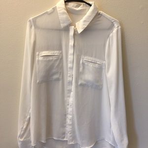 Banana Republic White Blouse