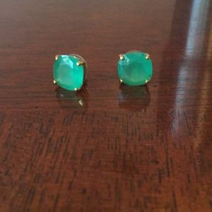 Kate Spade green and gold stone  earrings