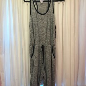 Active racerback jumpsuit