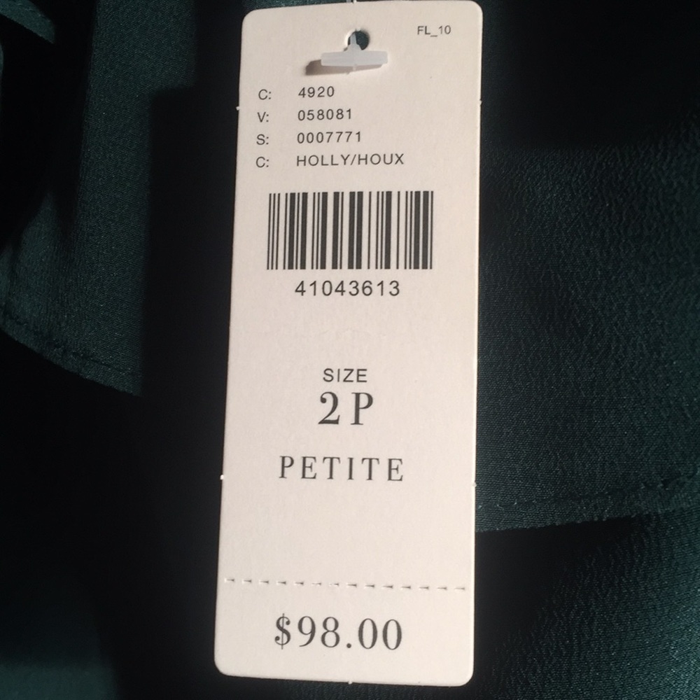 NWT✂️ Anthropologie Ruffle Silk Top - Picture 6 of 6