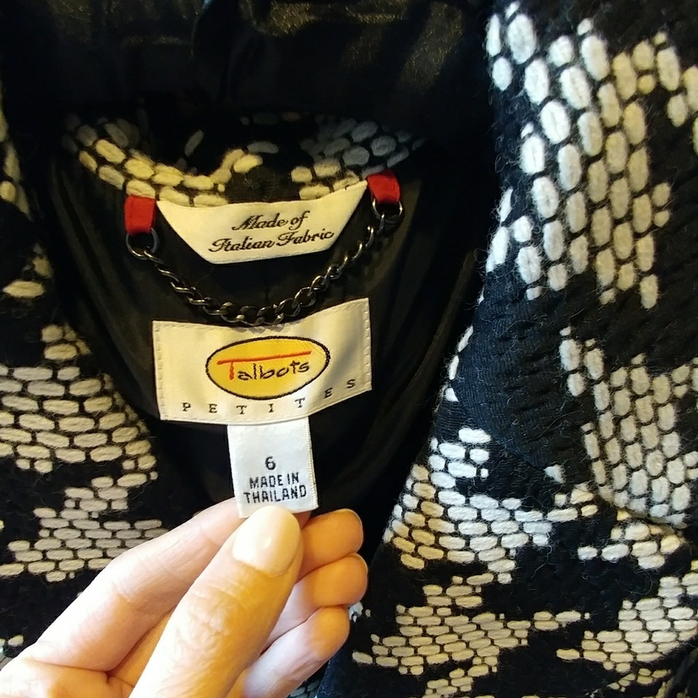 { Talbots } Designer Wool Jacket - Picture 4 of 7