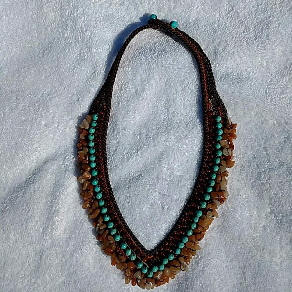 Turqouise and Carnelian necklace - Picture 3 of 8