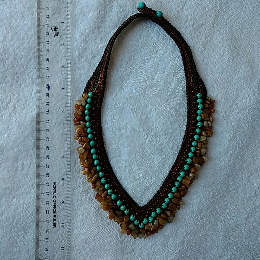 Turqouise and Carnelian necklace - Picture 4 of 8