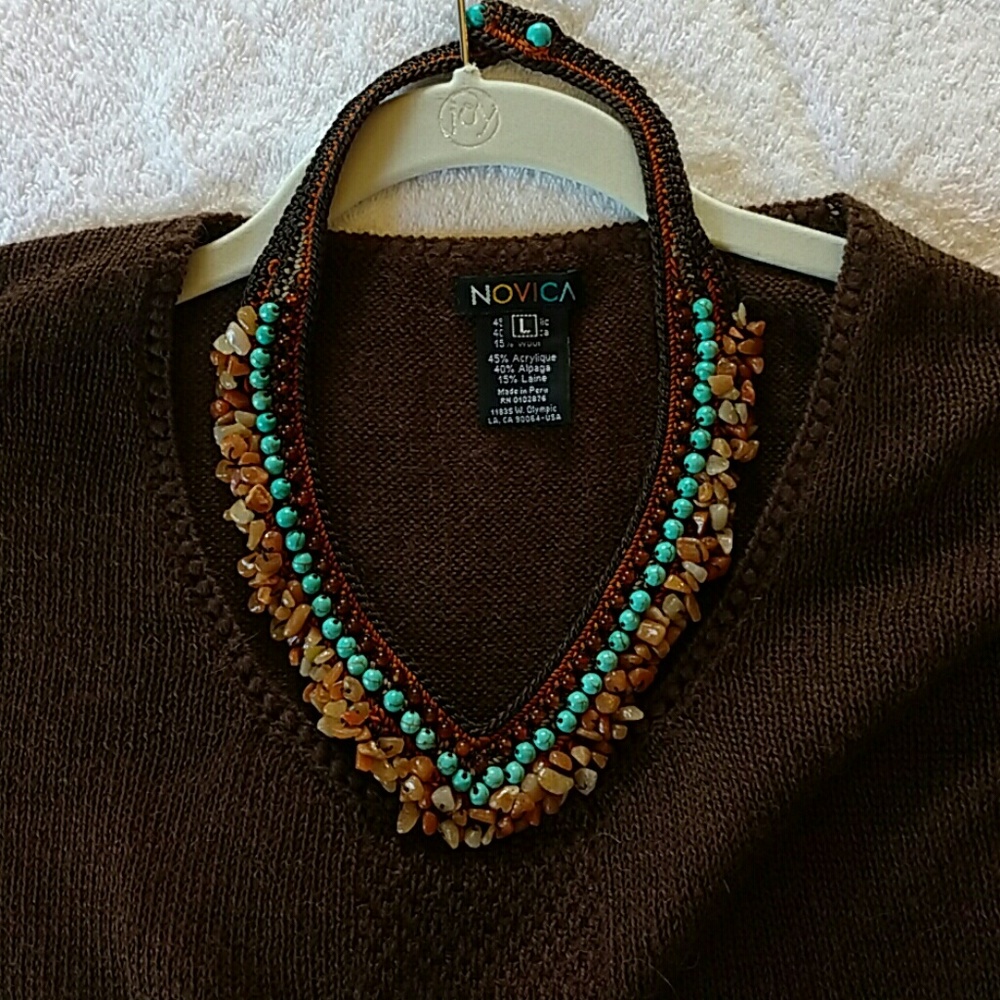 Turqouise and Carnelian necklace - Picture 7 of 8