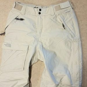 North face hyvent ski snowboard pants off white
