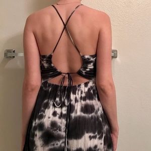 Navy blue/purple tye dye dress!