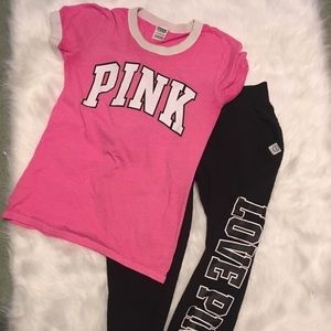 Reserved*** Vs pink outfit & hoodie