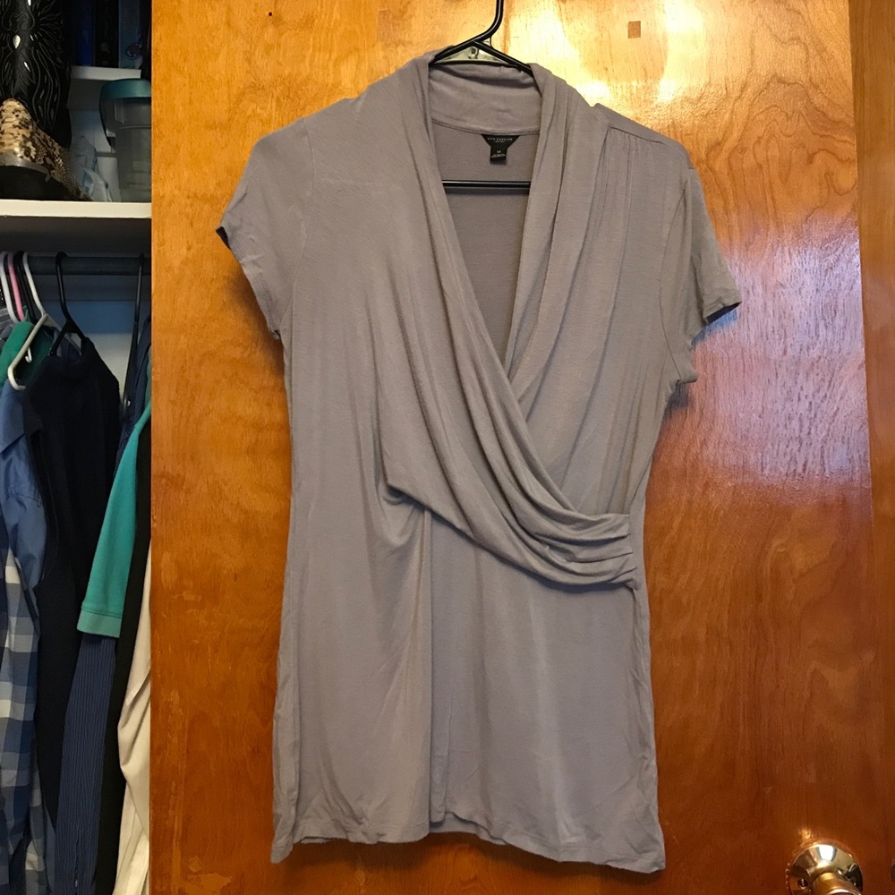 Ann Taylor twist bust blouse