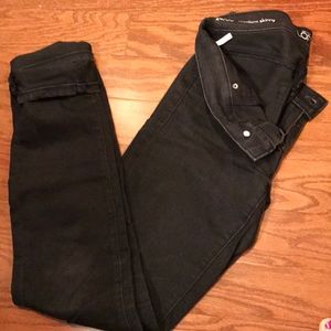 LOFT black modern skinny pants