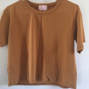 Mustard color crop top *SOLD*