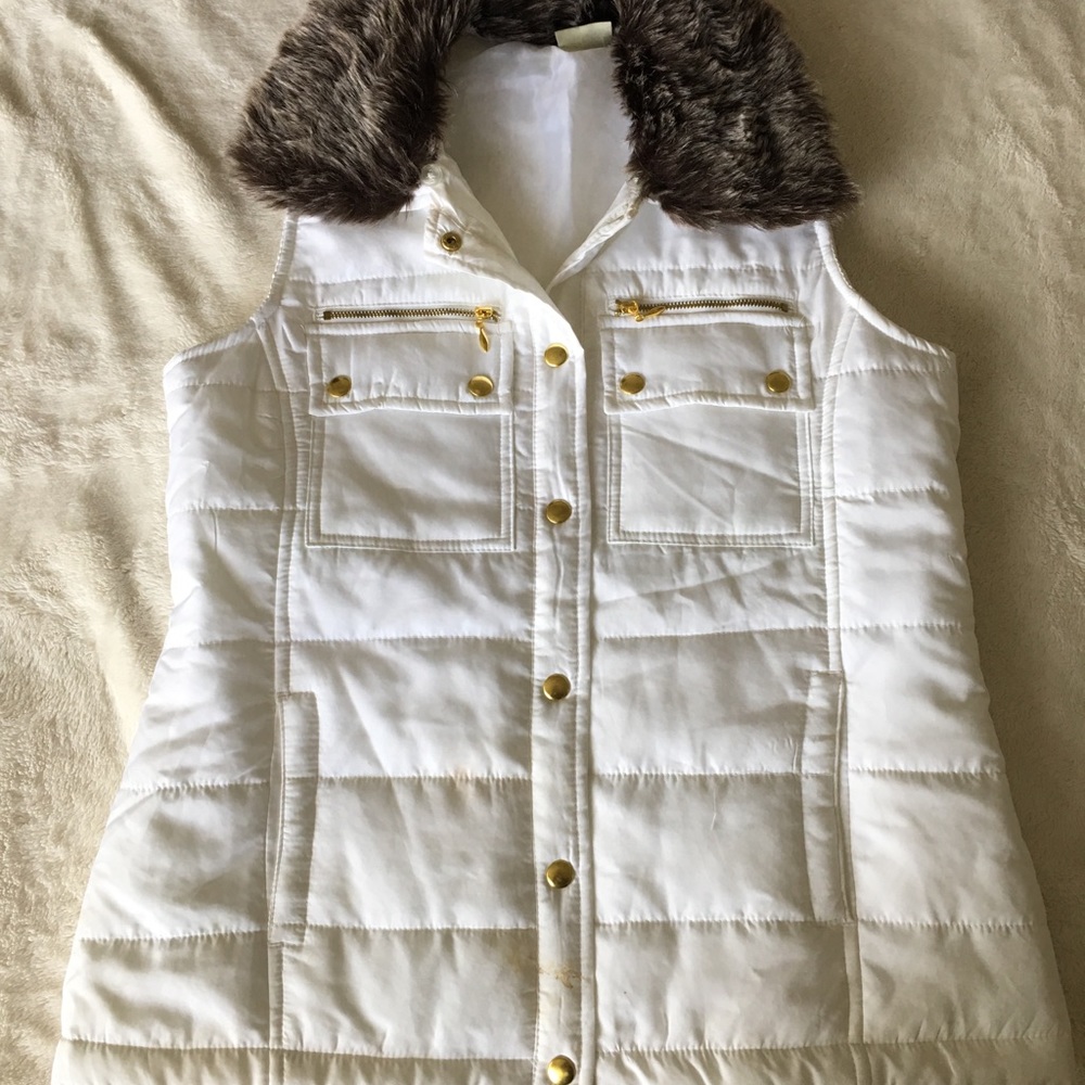 Fur outwear vest
