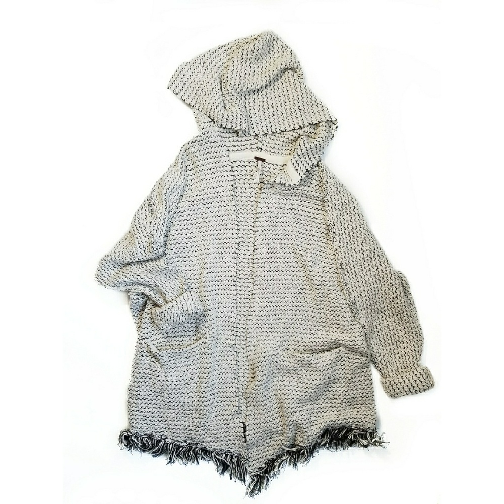 Free People Hooded Knit Cardigan
