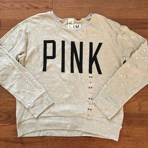 Victoria’s Secret Pink M Rhinestone Sweatshirt NWT