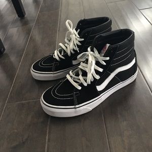 Black vans women's size 8.5