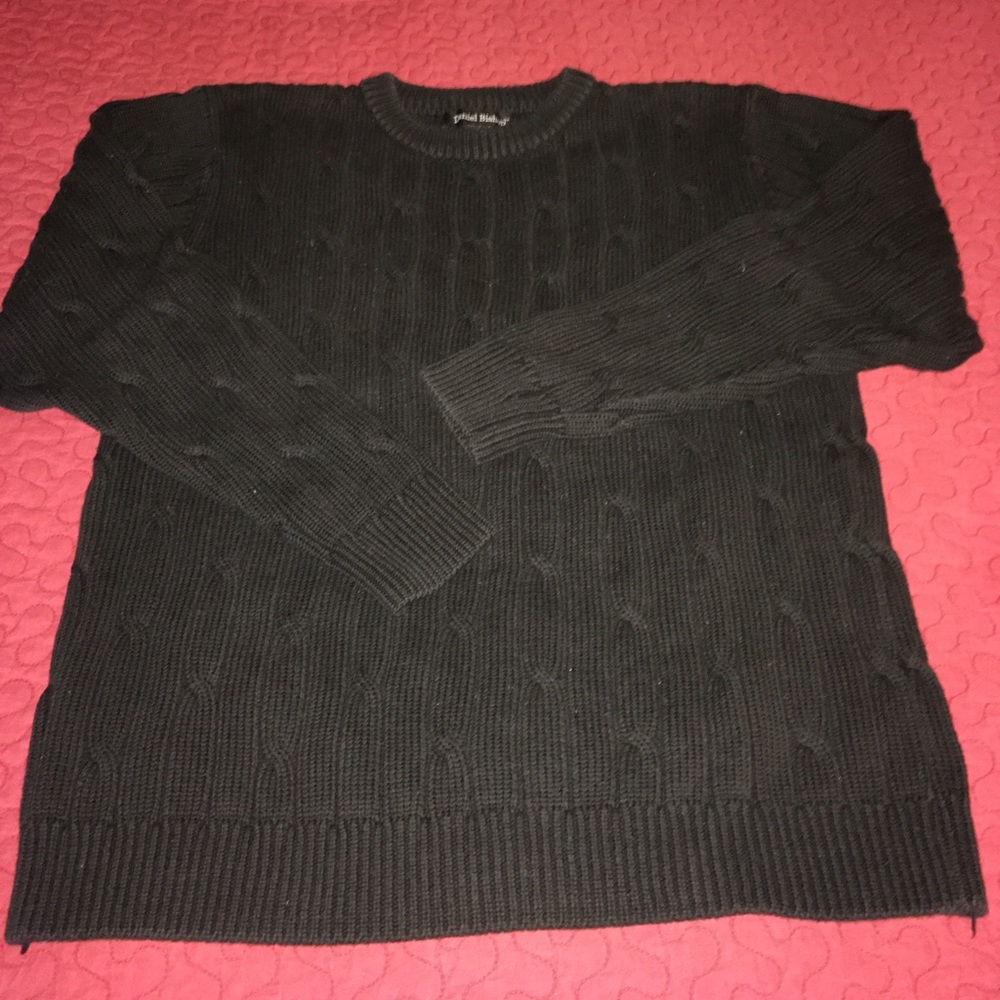 Black knit sweater xl