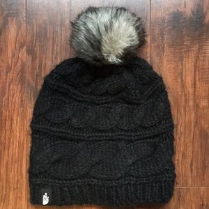The North Face Faux-Fur Pom-Pom Beanie