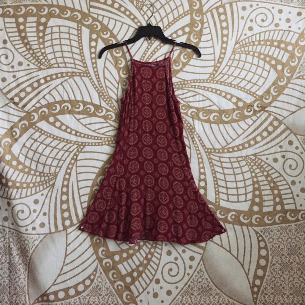 Brandy Melville Red Patterned Dress