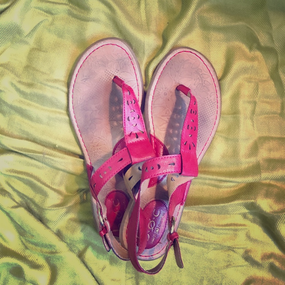 Red sandals