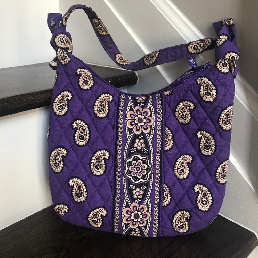 Retired Vera Bradley Simply Violet Hobo Handbag