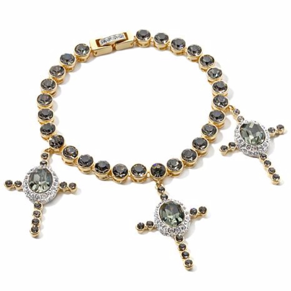 AKKAD "La Madone" Black Diamond-Color Bracelet