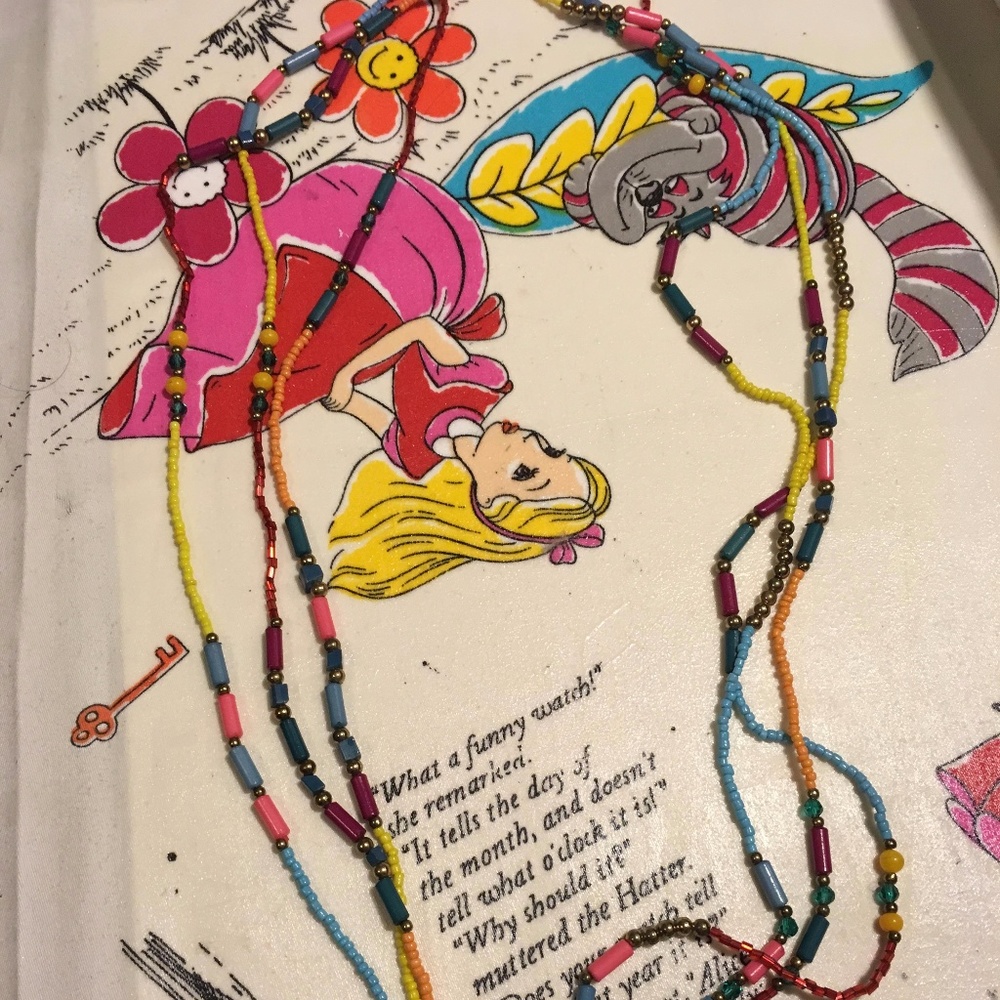 Old Navy Multi Colored Skinny Beaded Necklace - Picture 3 of 3