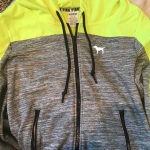 PINK full zipper sweater