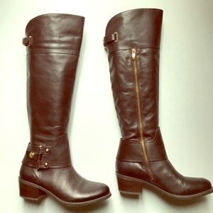 Vince Camuto Brookelee Brown Leather Boots