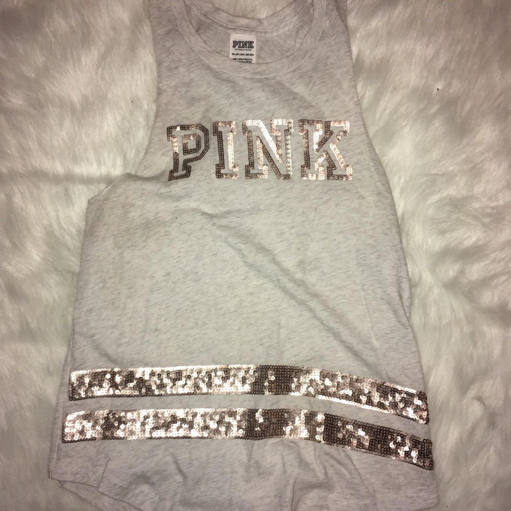 SOLD Vs pink bling tank