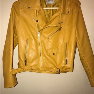 Yellow Zara jacket