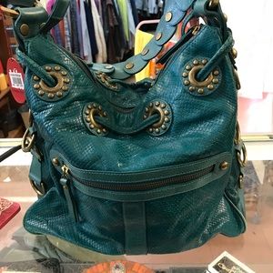 Isabella Fiore snake charm step bag