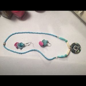 Beautiful necklace and earring set