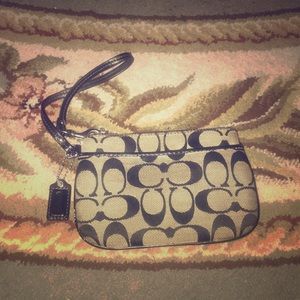 Black &Gray Coach Wristlet