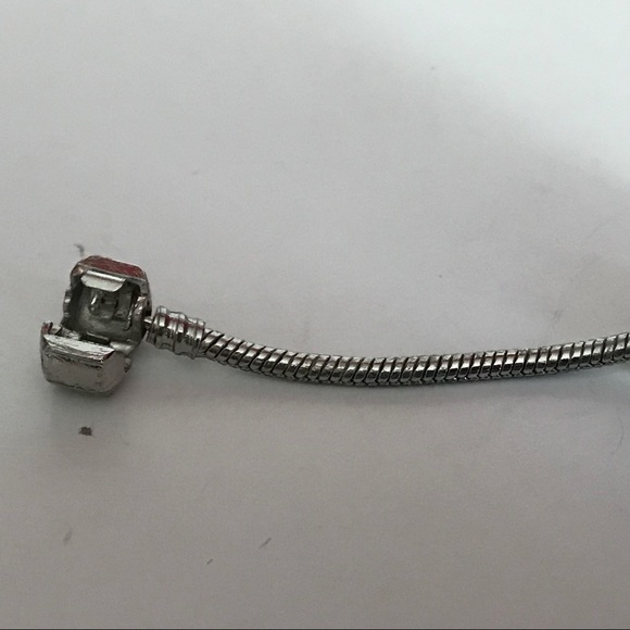 European Large Whole Bead Bracelet Pink 7 1/4” - Picture 4 of 5