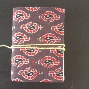 Pocket sized organic paper notebook