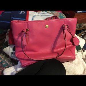 Pink coach purse