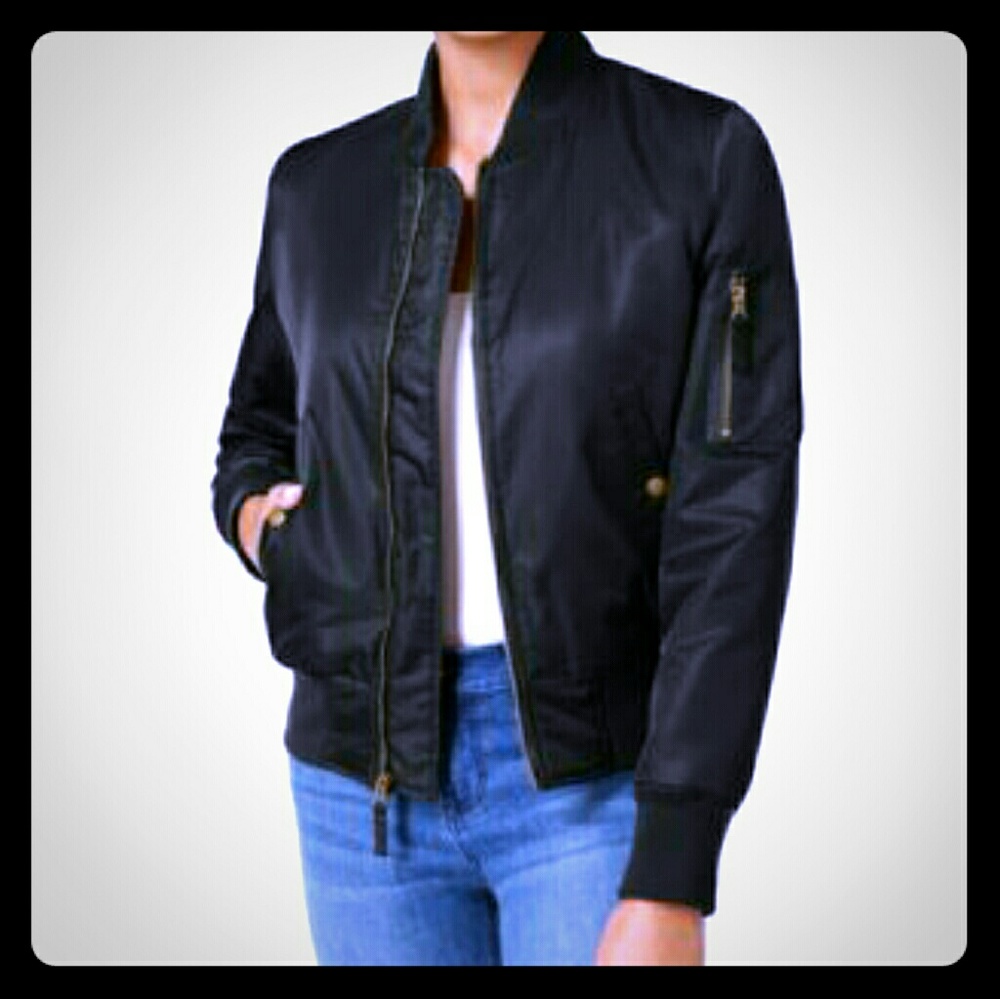 Say What? Black Bomber Jacket