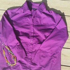 Sharagano purple blouse, size 2x