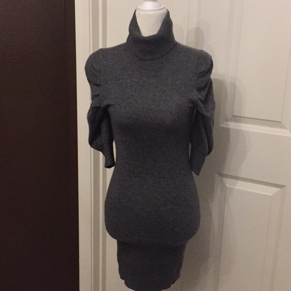 bebe turtleneck sweater dress